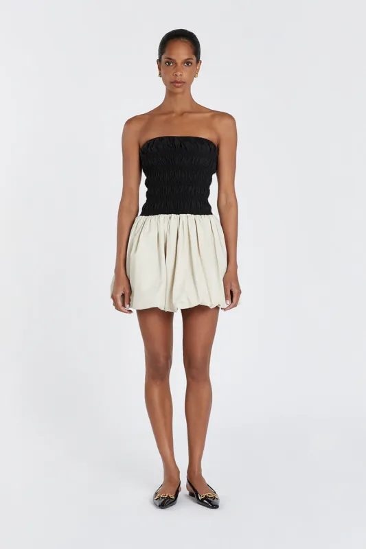 STEVIE BLACK AND STONE MINI DRESS sold by Dissh