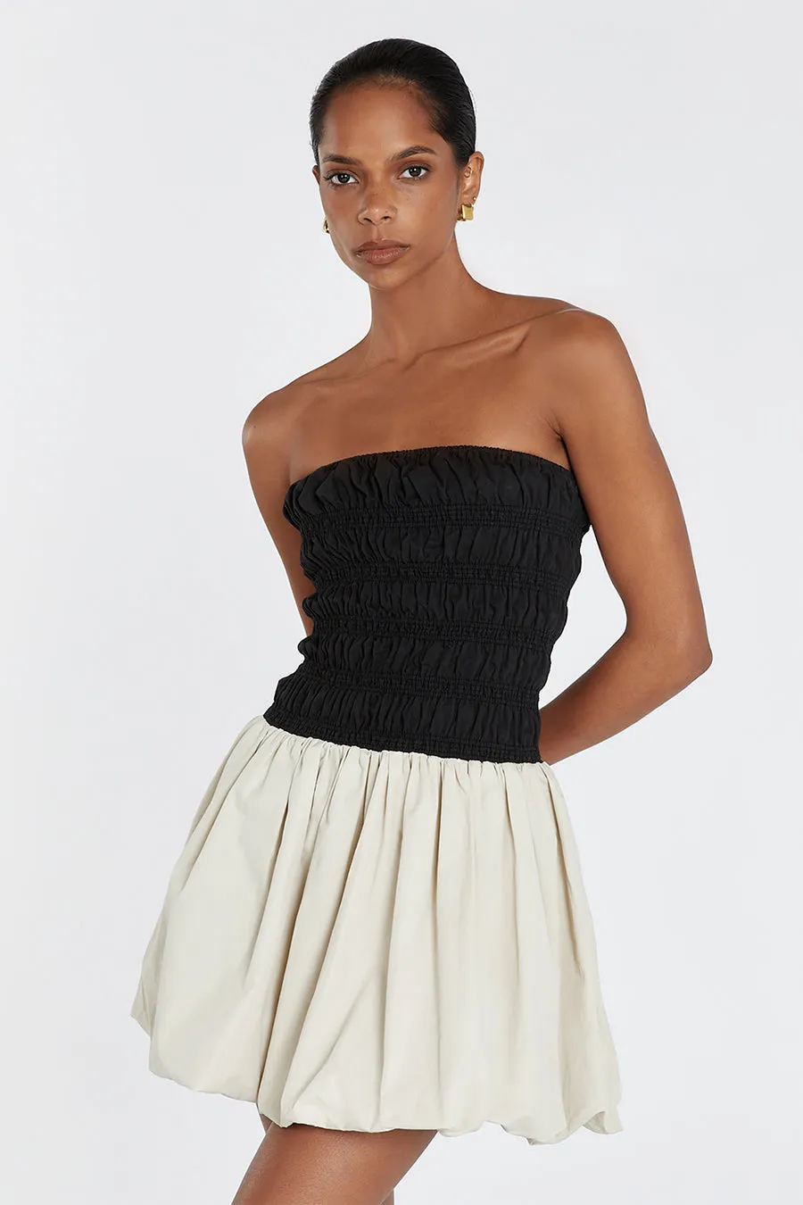 STEVIE BLACK AND STONE MINI DRESS sold by Dissh product image thumbnail 2