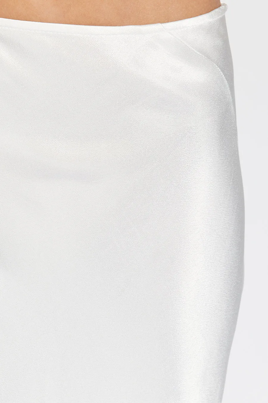 CHARLI WHITE SATIN MAXI SKIRT sold by Dissh product image thumbnail 5
