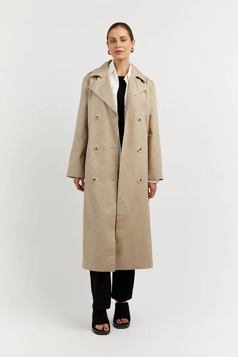 ASPEN STONE COTTON TRENCH COAT sold by Dissh