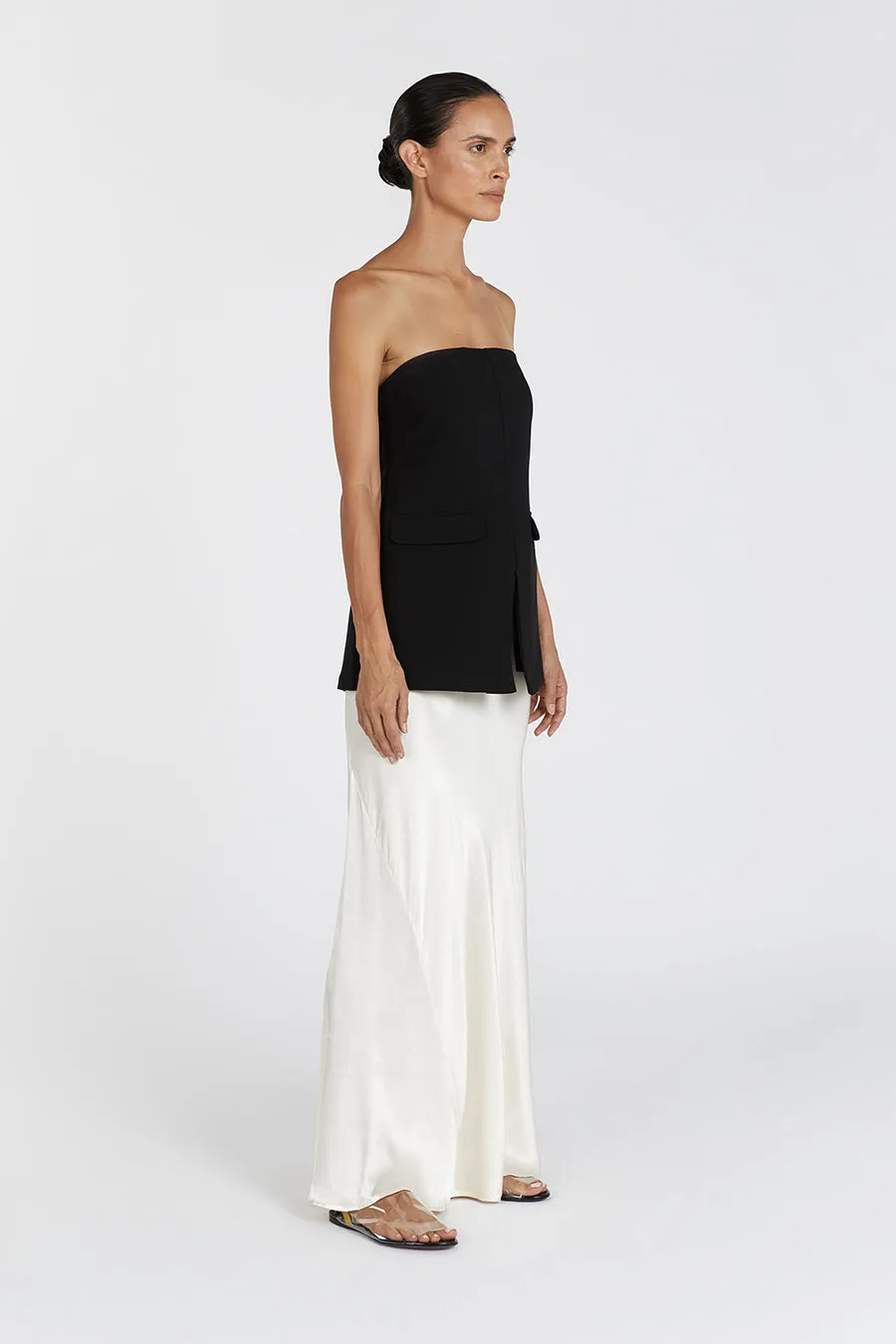 WILLA BLACK STRAPLESS TOP sold by Dissh product image thumbnail 3