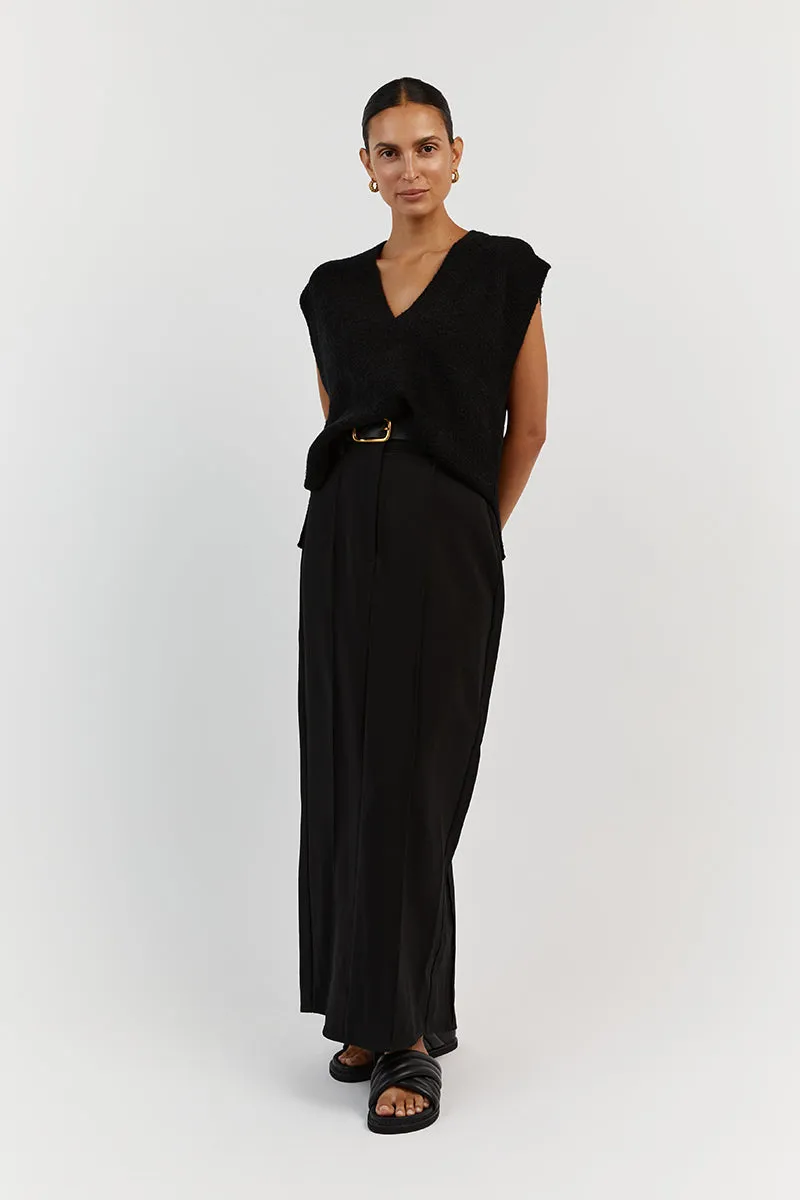 RAF BLACK KNIT VEST sold by Dissh