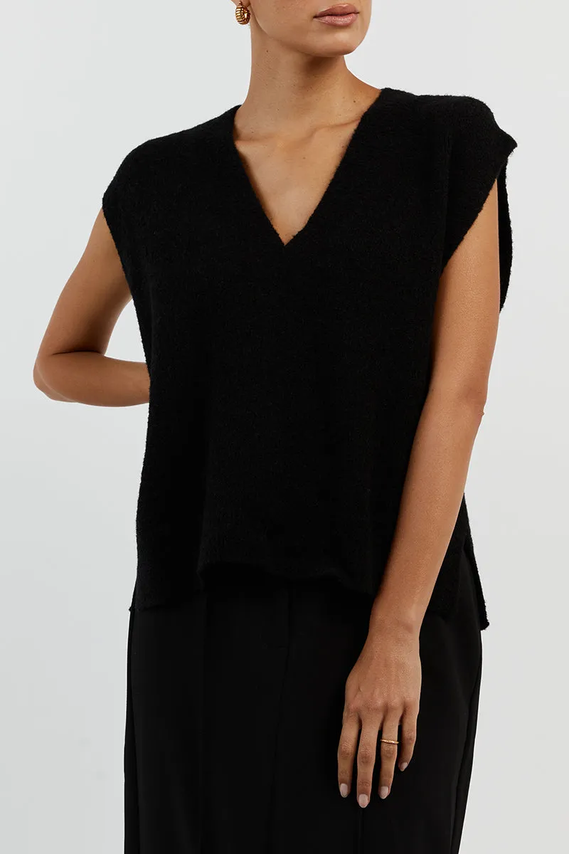 RAF BLACK KNIT VEST sold by Dissh product image thumbnail 5