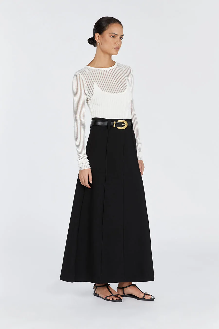 WILLA BLACK MAXI SKIRT sold by Dissh product image thumbnail 3