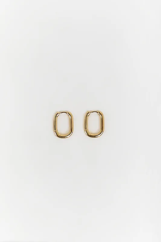 LUV AJ THE CHAIN LINK GOLD HUGGIES sold by Dissh