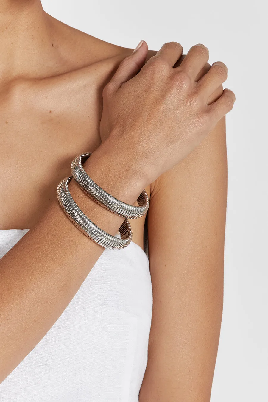 LUV AJ FLEX CHAIN BRACELETS SILVER sold by Dissh product image thumbnail 4