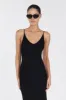 TORI BLACK KNIT MIDI DRESS sold by Dissh