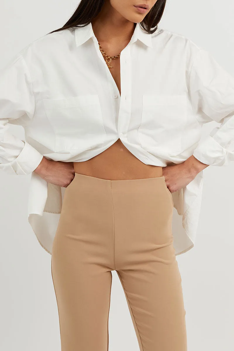 HICKS CAMEL CREPE FLARE PANT sold by Dissh product image thumbnail 5