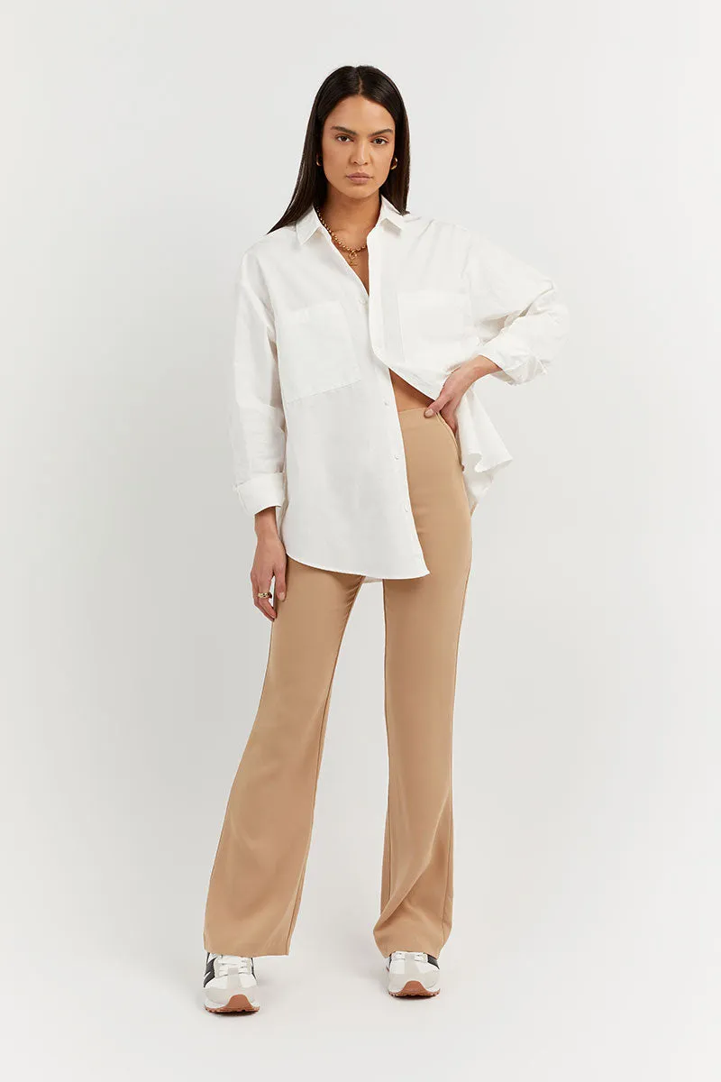 HICKS CAMEL CREPE FLARE PANT sold by Dissh