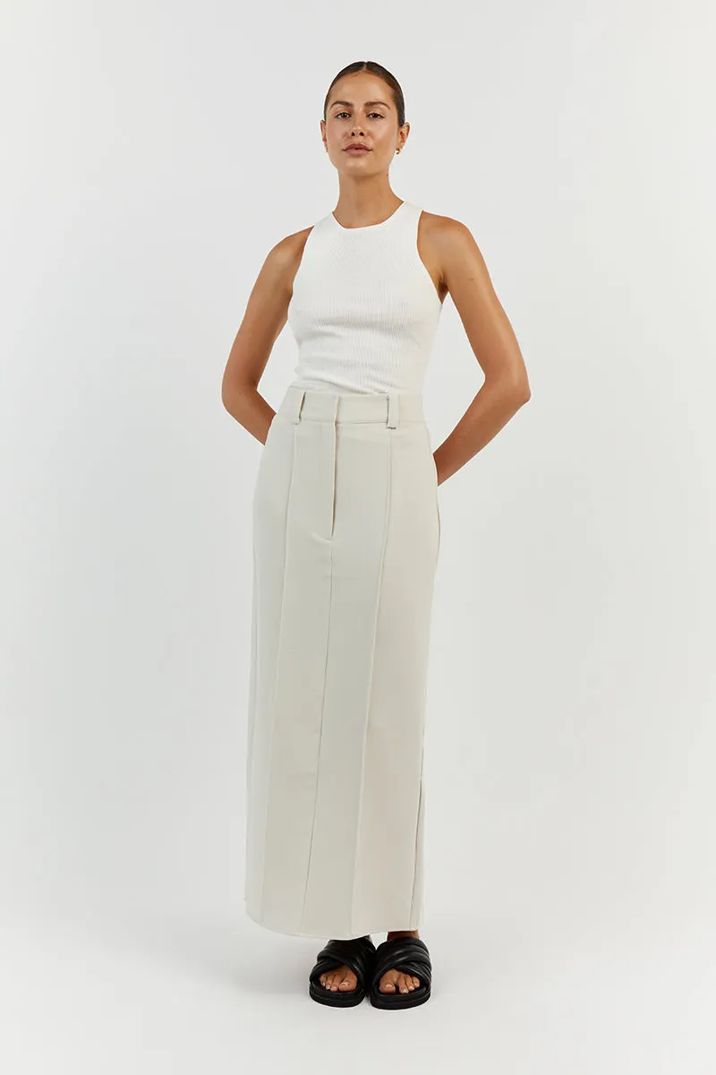 FRANKIE OFF WHITE BOYFRIEND TANK sold by Dissh