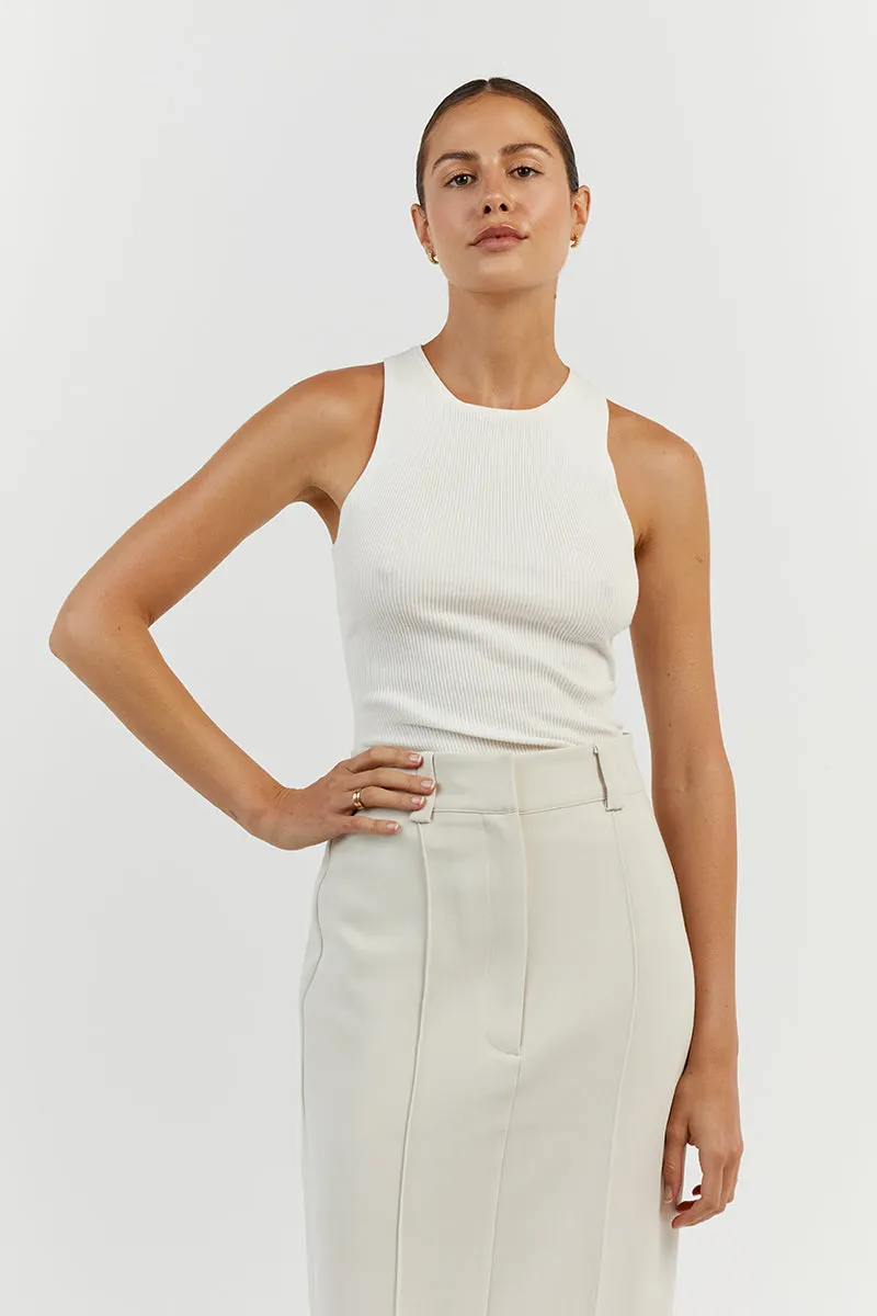 FRANKIE OFF WHITE BOYFRIEND TANK sold by Dissh product image thumbnail 2