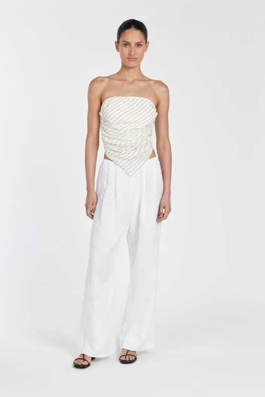 ACE STRIPE SCARF TOP sold by Dissh