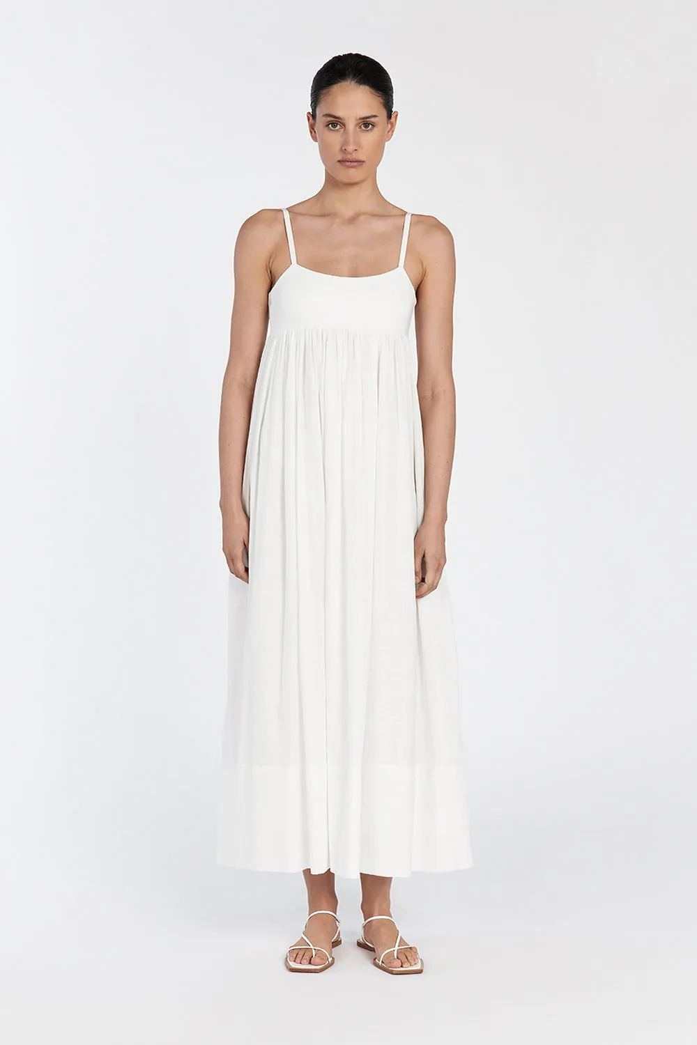 MAEVE WHITE MIDI DRESS sold by Dissh product image thumbnail 2