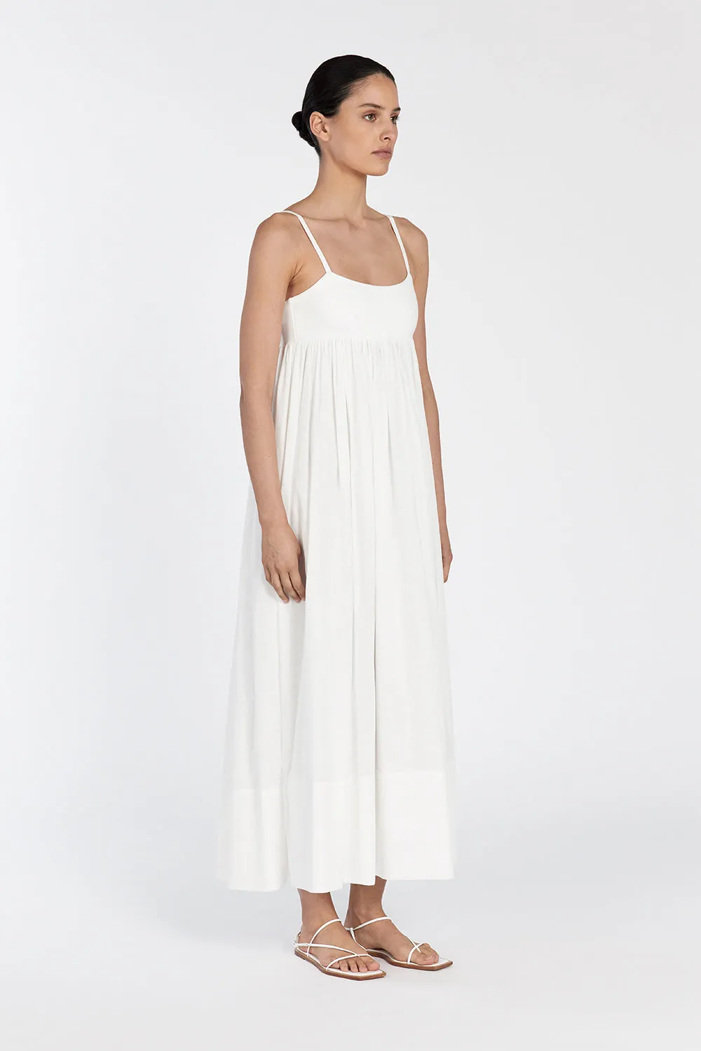 MAEVE WHITE MIDI DRESS sold by Dissh product image thumbnail 4