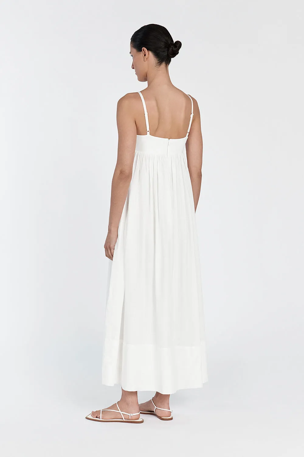 MAEVE WHITE MIDI DRESS sold by Dissh product image thumbnail 5