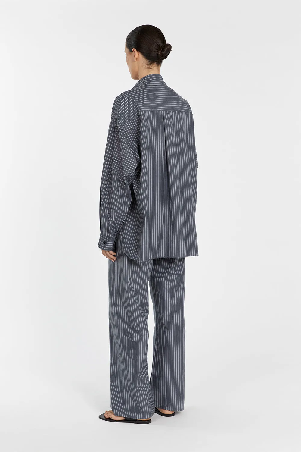 MASON SLATE STRIPE OVERSIZED SHIRT sold by Dissh product image thumbnail 5