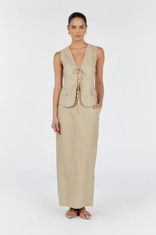 LUCCA SAND MIDI SKIRT sold by Dissh