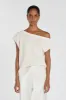 KERRY NATURAL ASYM KNIT TOP sold by Dissh