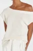 KERRY NATURAL ASYM KNIT TOP sold by Dissh