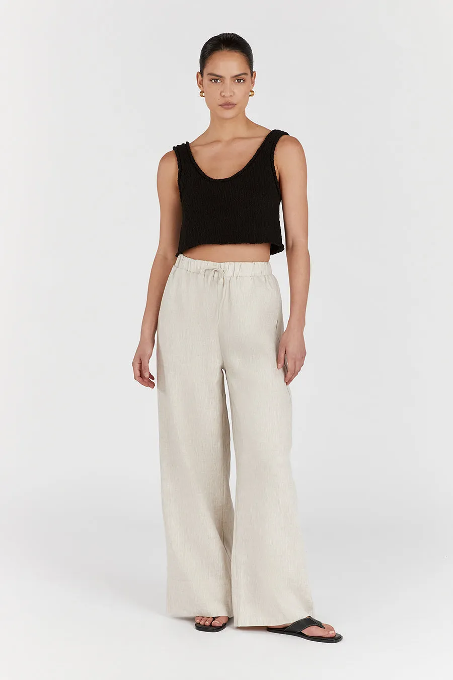 GINA NATURAL LINEN WAIST PANT sold by Dissh product image thumbnail 2