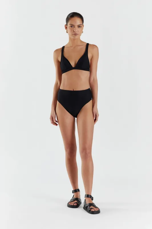 AMAYA BLACK HIGH WAISTED BRIEF sold by Dissh