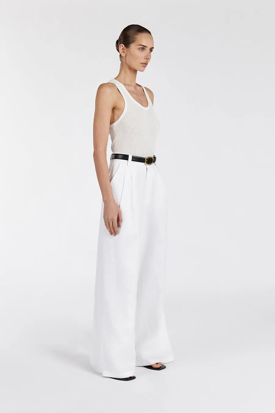 HOLDEN WHITE LINEN PANT sold by Dissh product image thumbnail 4
