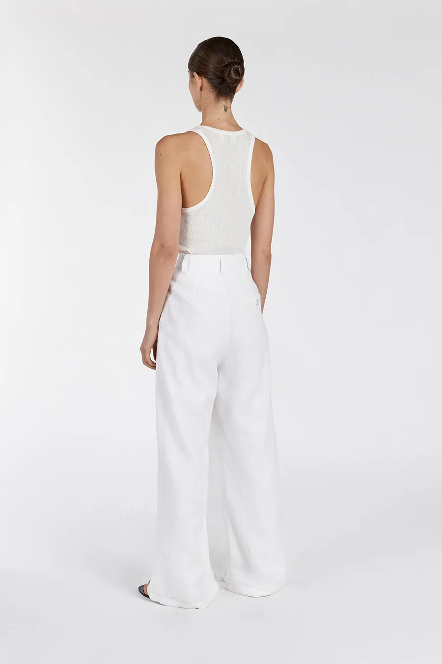 HOLDEN WHITE LINEN PANT sold by Dissh product image thumbnail 5