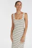 BILLIE BUTTER STRIPE MIDI DRESS sold by Dissh