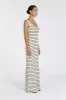 BILLIE BUTTER STRIPE MIDI DRESS sold by Dissh