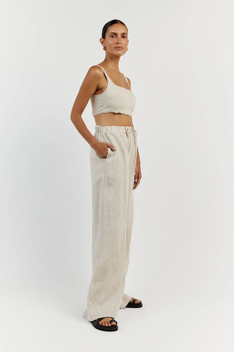 PENNY NATURAL LINEN CROP TOP sold by Dissh product image thumbnail 3