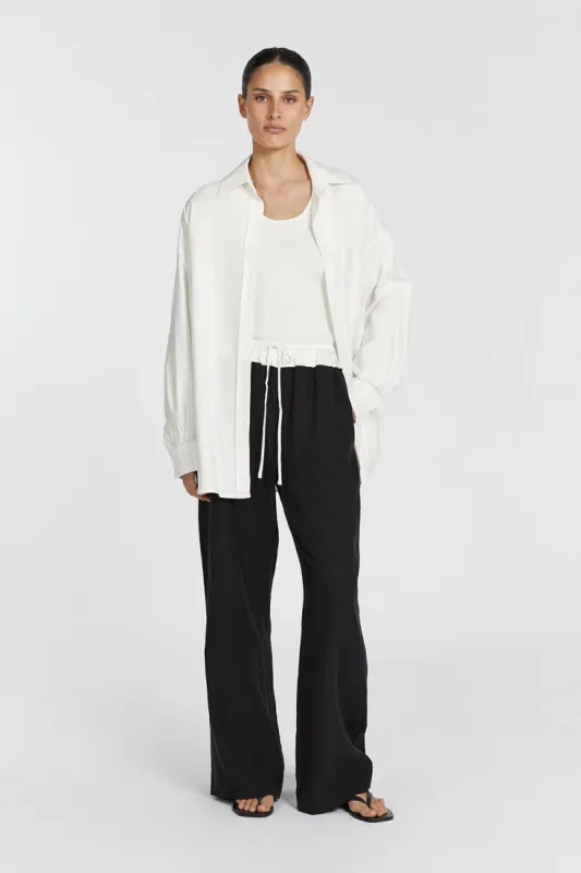 HARVEY BLACK SPLICED PANT sold by Dissh