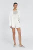 SLOAN WHITE LINEN BLEND SHORT sold by Dissh