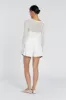 SLOAN WHITE LINEN BLEND SHORT sold by Dissh