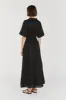 FRANNIE BLACK LINEN SHIRT DRESS sold by Dissh
