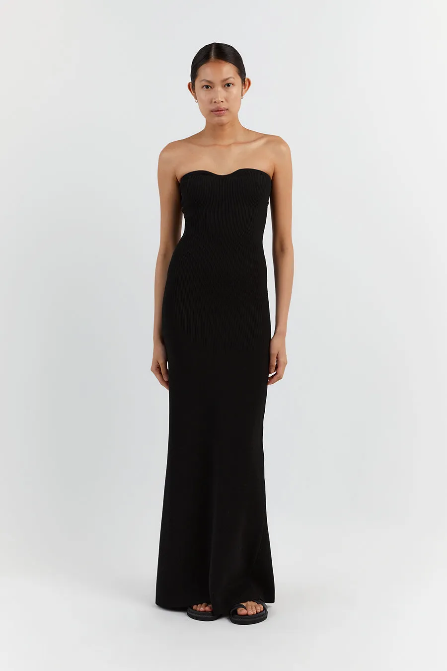 VERONICA BLACK BANDEAU MAXI DRESS sold by Dissh product image thumbnail 2