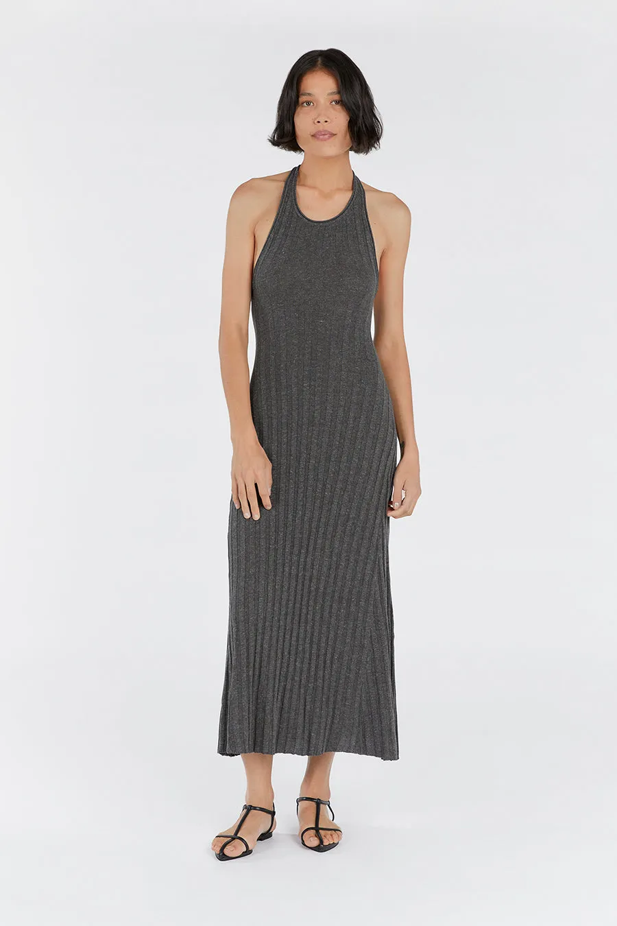 GOLDIE SLATE MARLE HALTER MIDI DRESS sold by Dissh product image thumbnail 2