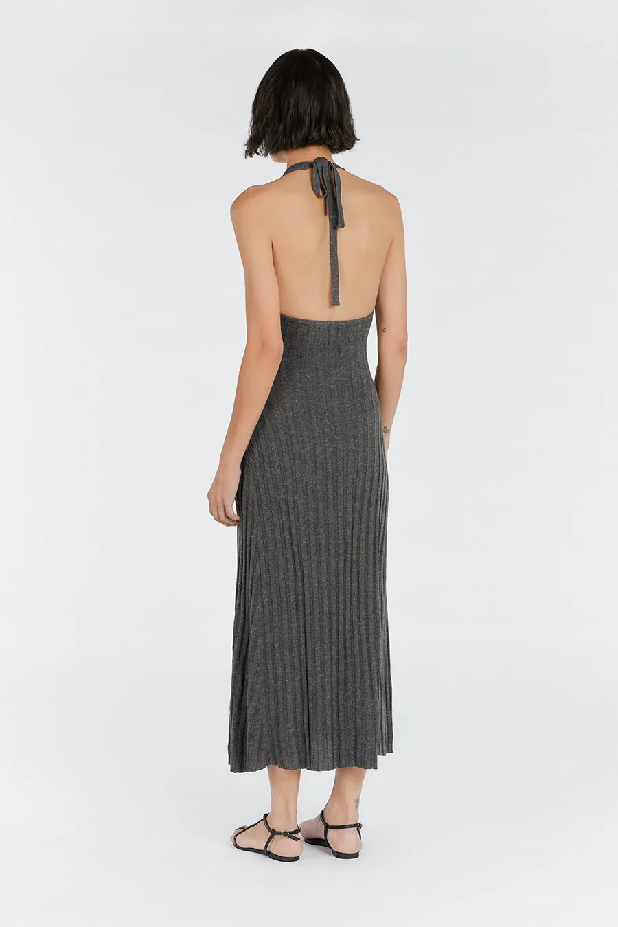 GOLDIE SLATE MARLE HALTER MIDI DRESS sold by Dissh product image thumbnail 4