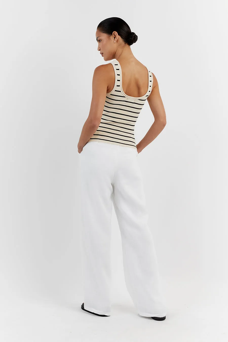 BILLIE BUTTER STRIPE KNIT TANK sold by Dissh product image thumbnail 4