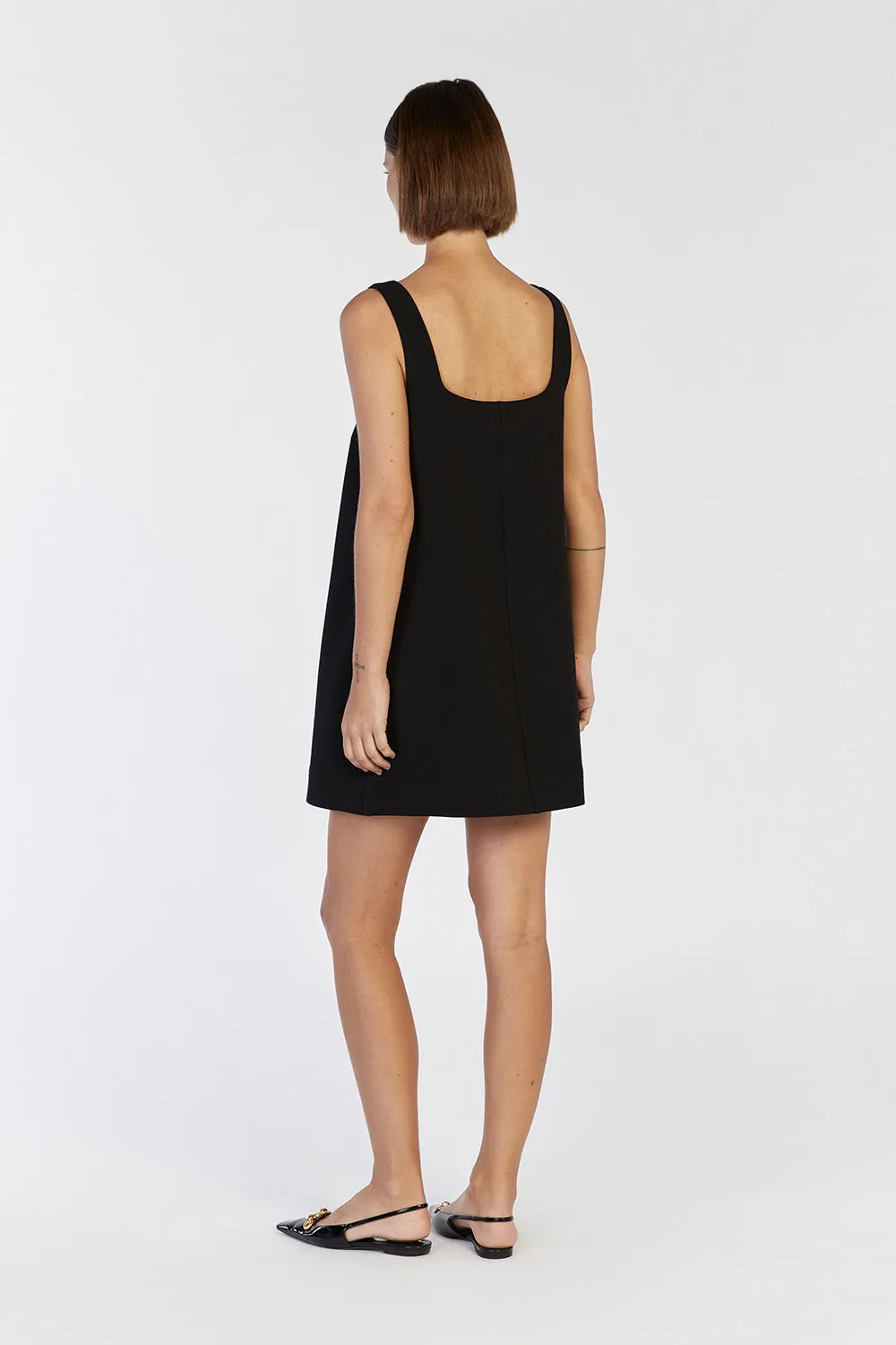 ROSA BLACK SHIFT MINI DRESS sold by Dissh product image thumbnail 4