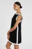 ZURI BLACK LINEN MINI DRESS sold by Dissh