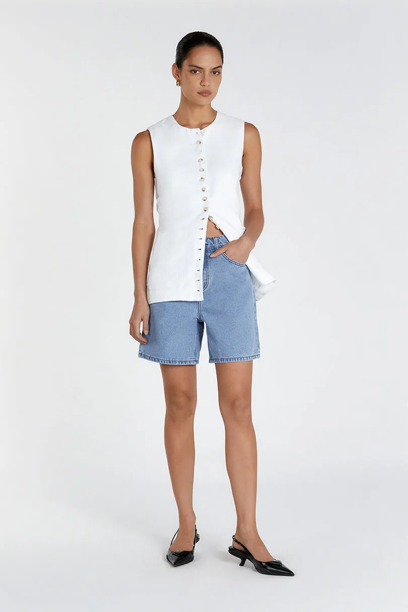 JOPLIN VINTAGE BLUE DENIM SHORT sold by Dissh product image thumbnail 2