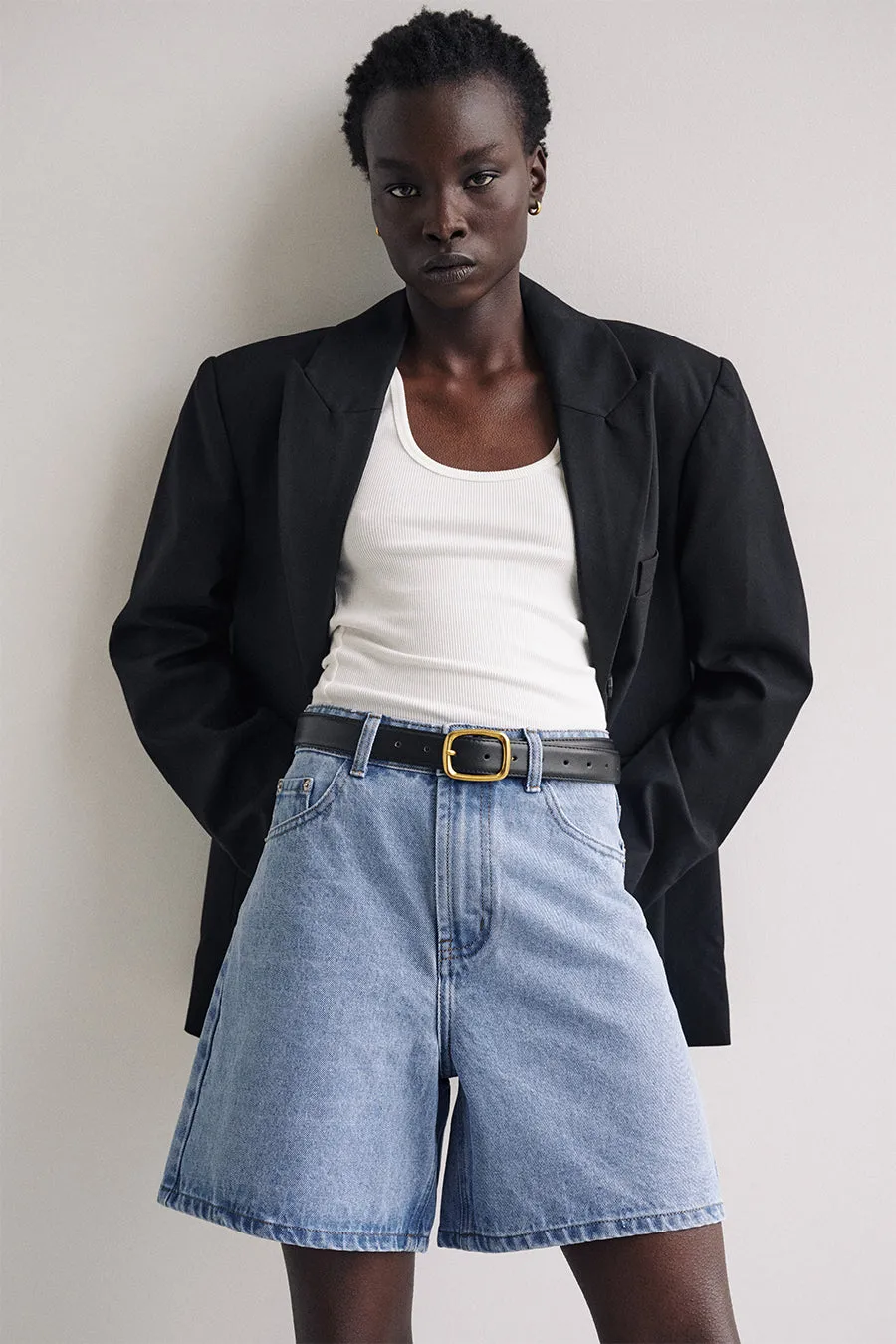 JOPLIN VINTAGE BLUE DENIM SHORT sold by Dissh