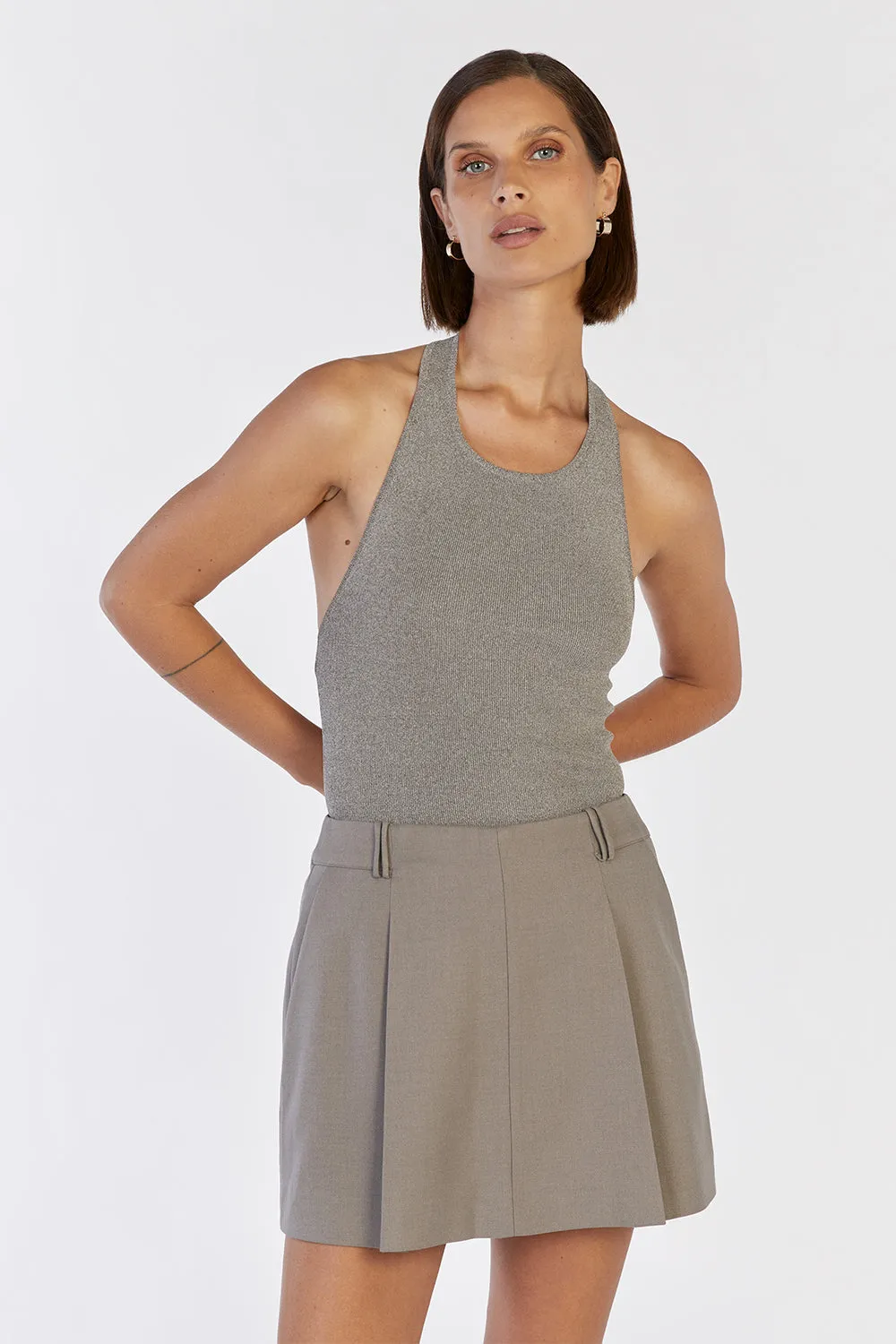 KARLIE SMOKE HALTER KNIT TOP sold by Dissh product image thumbnail 2