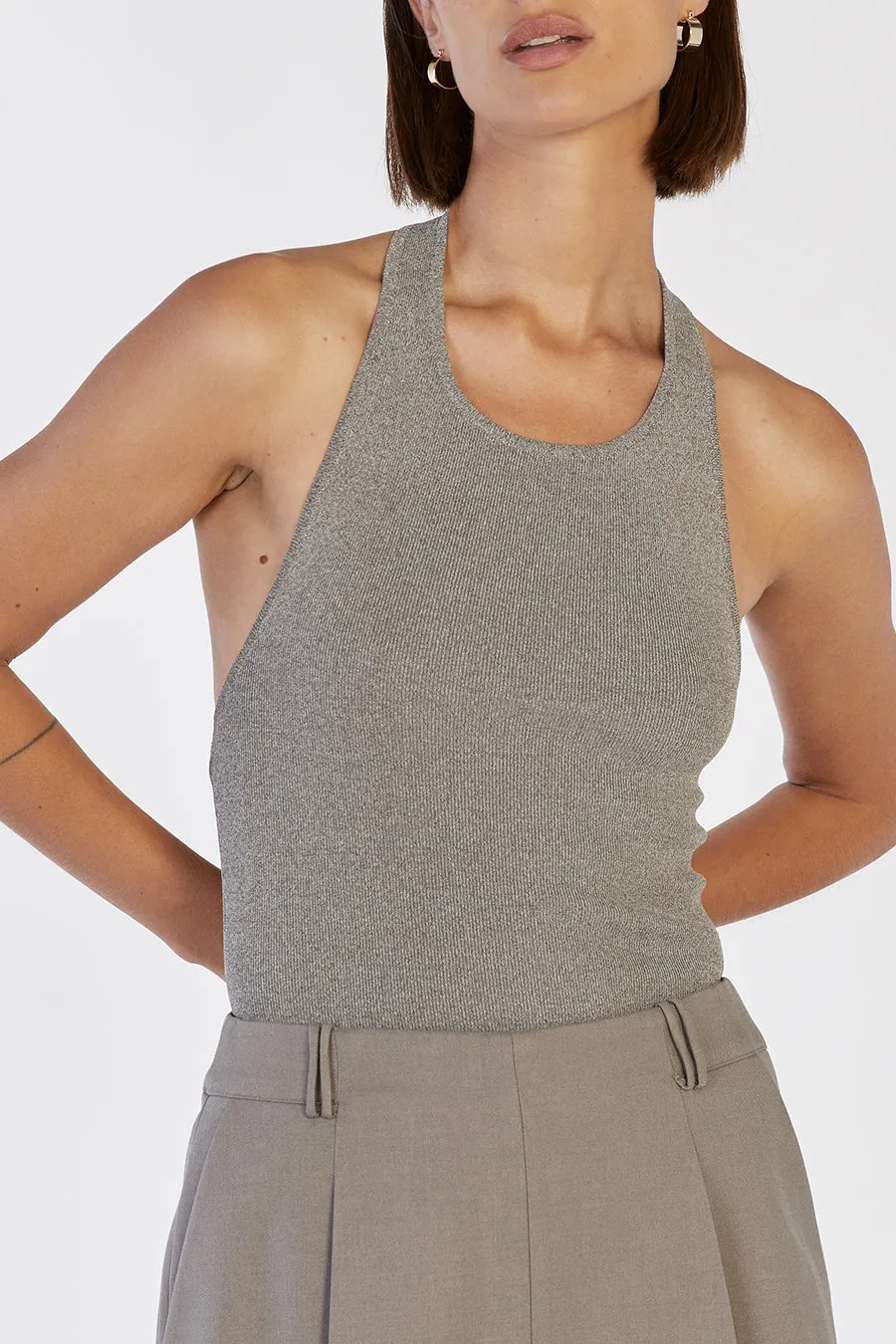 KARLIE SMOKE HALTER KNIT TOP sold by Dissh product image thumbnail 5
