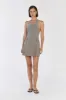 KARLIE SMOKE HALTER KNIT TOP sold by Dissh