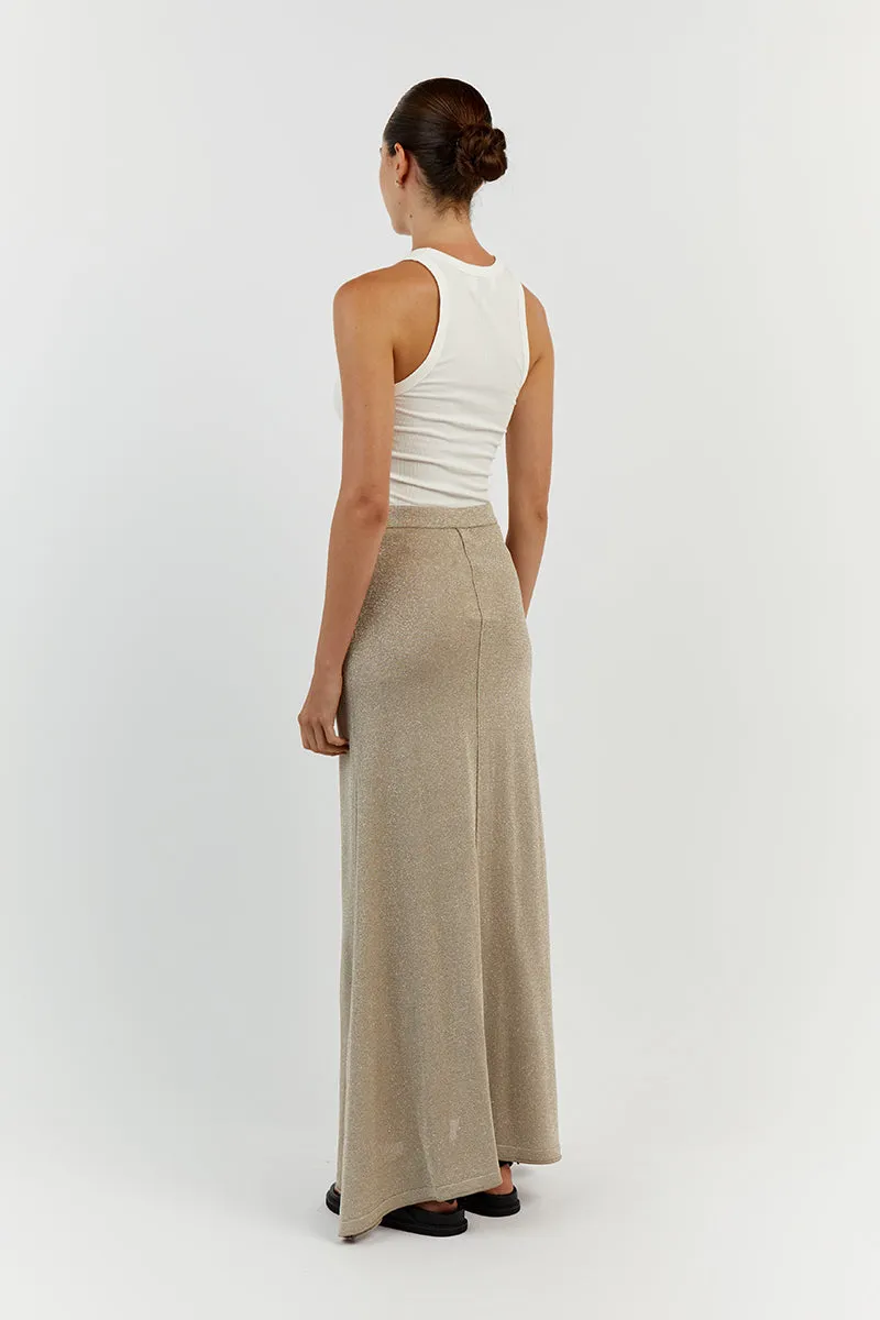 NICO GOLD MIDI SKIRT sold by Dissh product image thumbnail 4