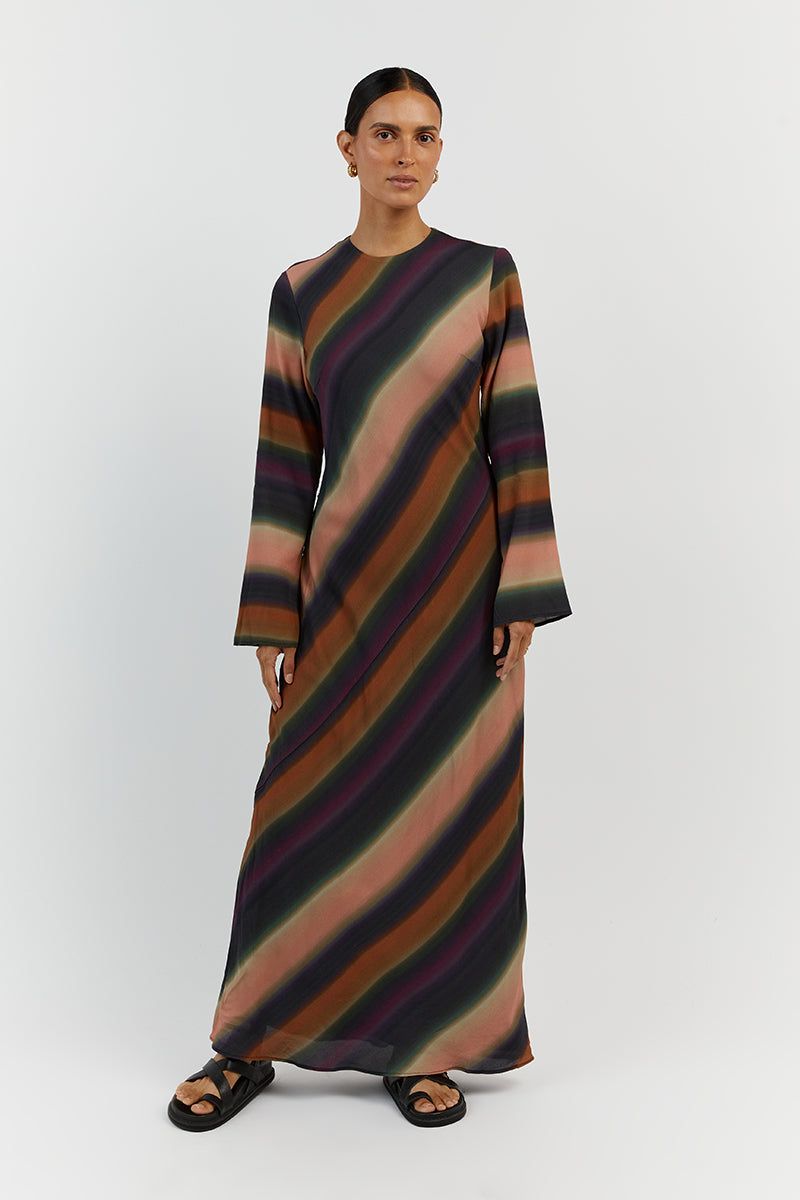 LULU OMBRE SLEEVED DRESS sold by Dissh