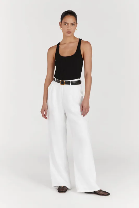 BELLA BLACK KNIT TOP sold by Dissh