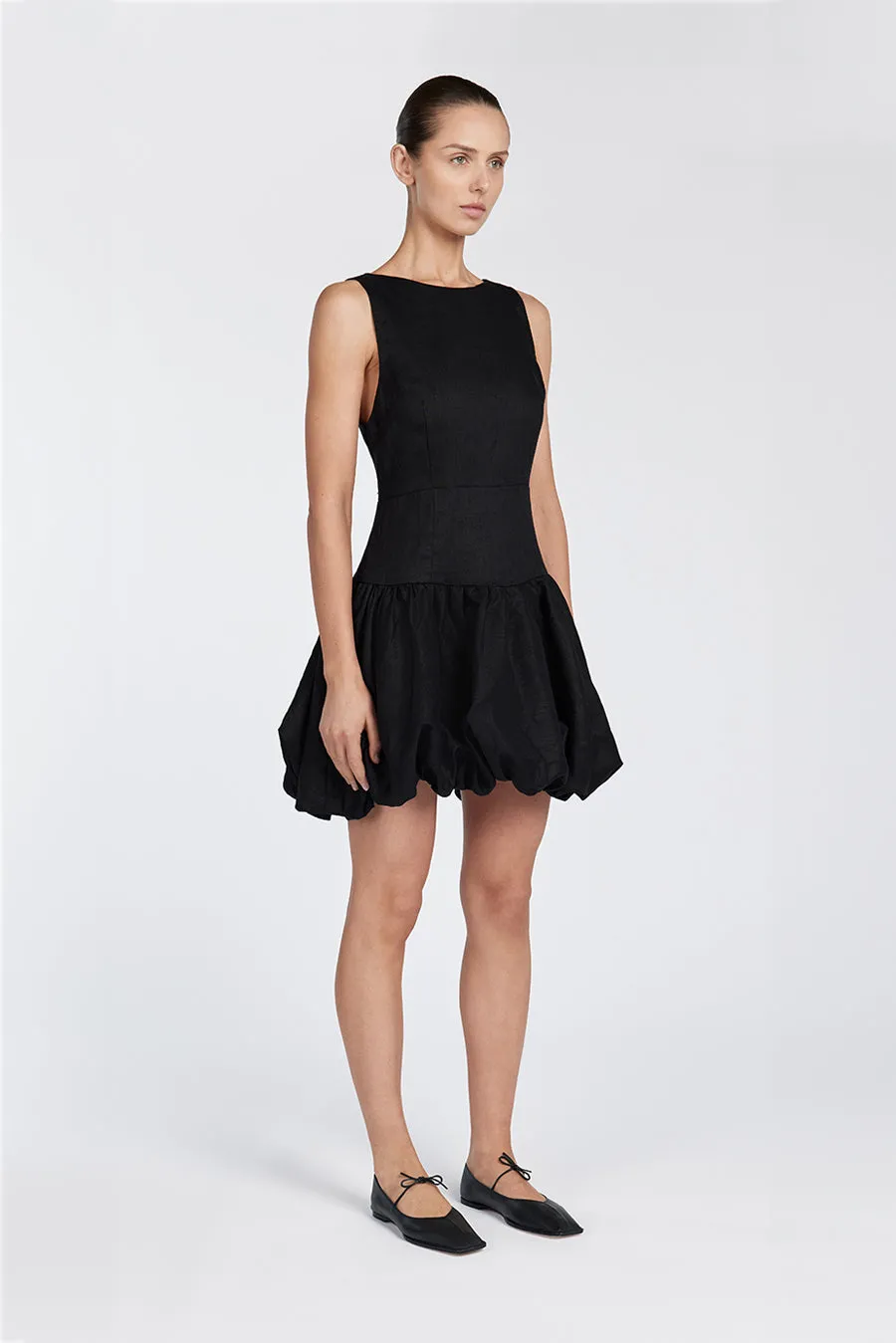 IRINA BLACK BUBBLE MINI DRESS sold by Dissh product image thumbnail 3