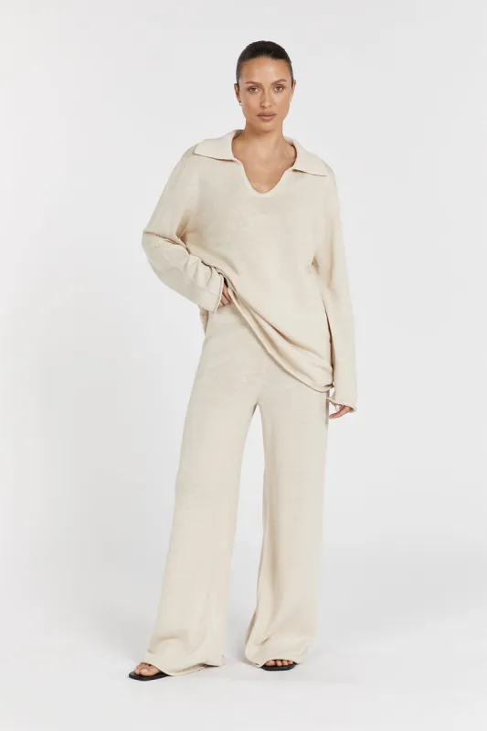 ALDER NATURAL KNIT PANT sold by Dissh